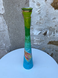 Lily Vase Pair - Large (Green/Blue)