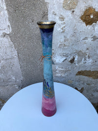 Lily Vase - Large (Cerise/Blue)