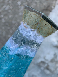 Pyramid Vase - Medium (Blue/Aqua)