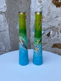Pencil Vases - Green/Blue