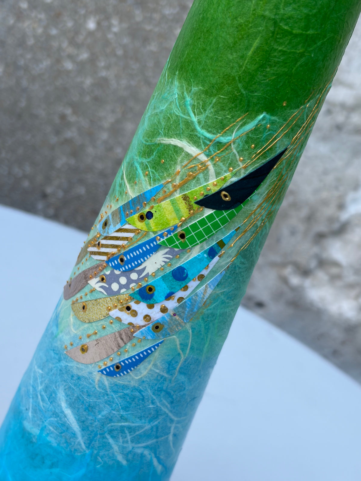 Pencil Vases - Green/Blue