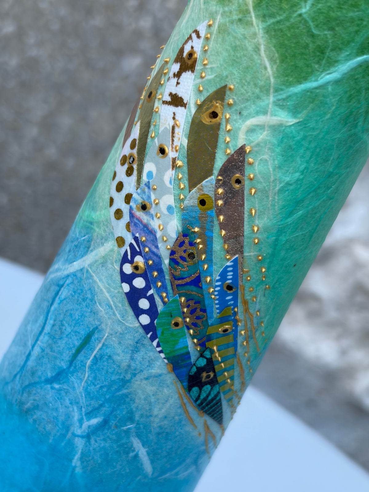 Pencil Vases - Green/Blue