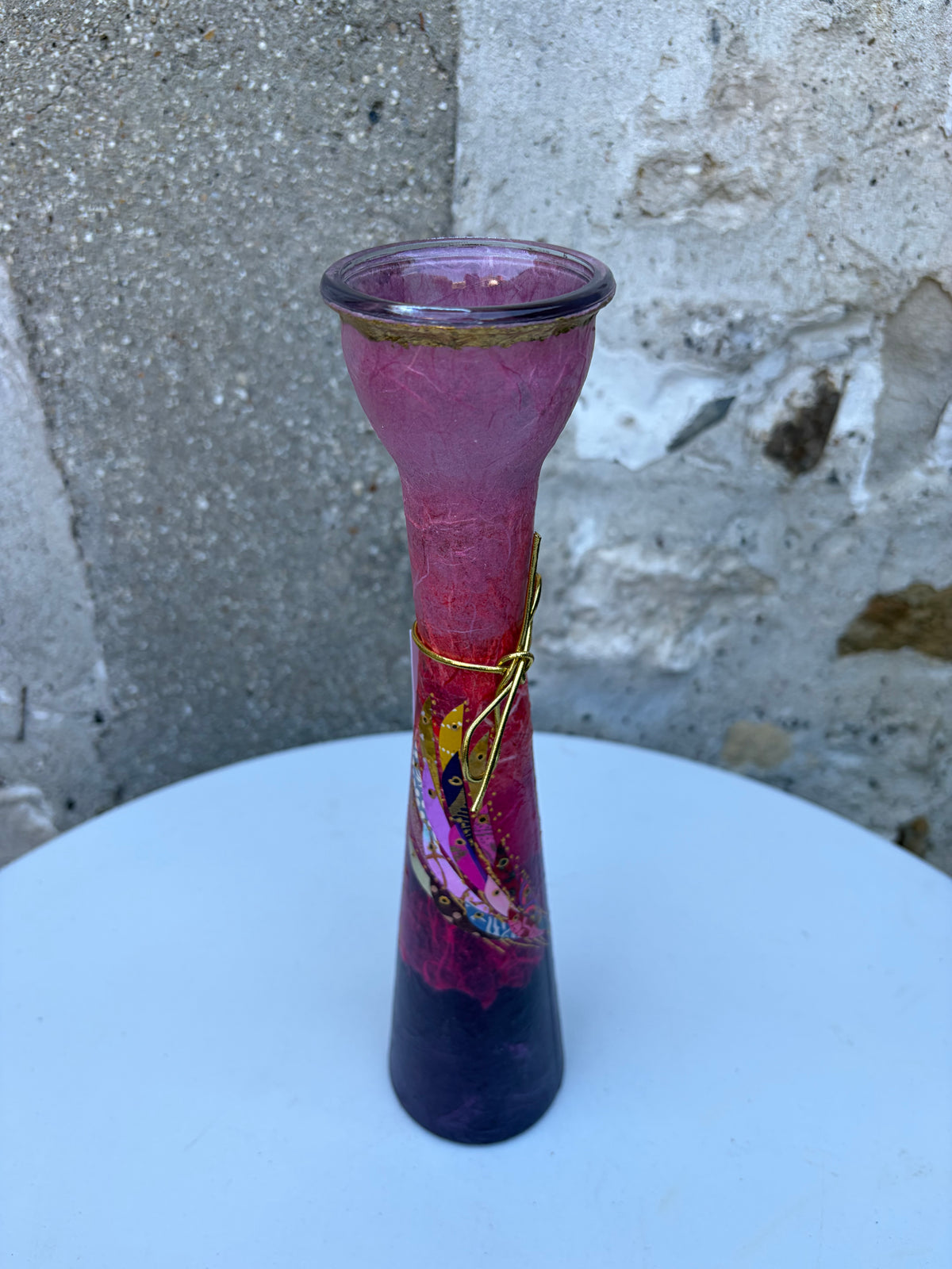 Lily Vase (Cerise/Pink)