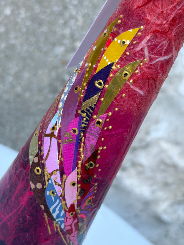 Lily Vase (Cerise/Pink)