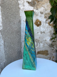 Pyramid Vase - Large (Blue/Green)