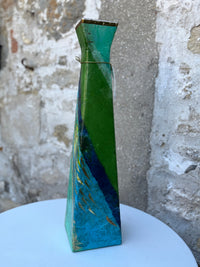 Pyramid Vase - Large (Blue/Green)