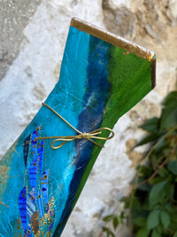 Pyramid Vase - Large (Blue/Green)