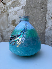 Medium Vase - Gold Rim