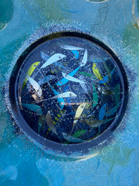 Splash Plate - Green & Aqua