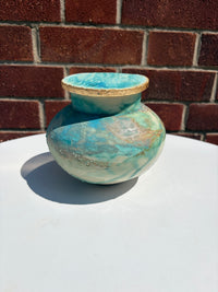 Blue Lidded Jar