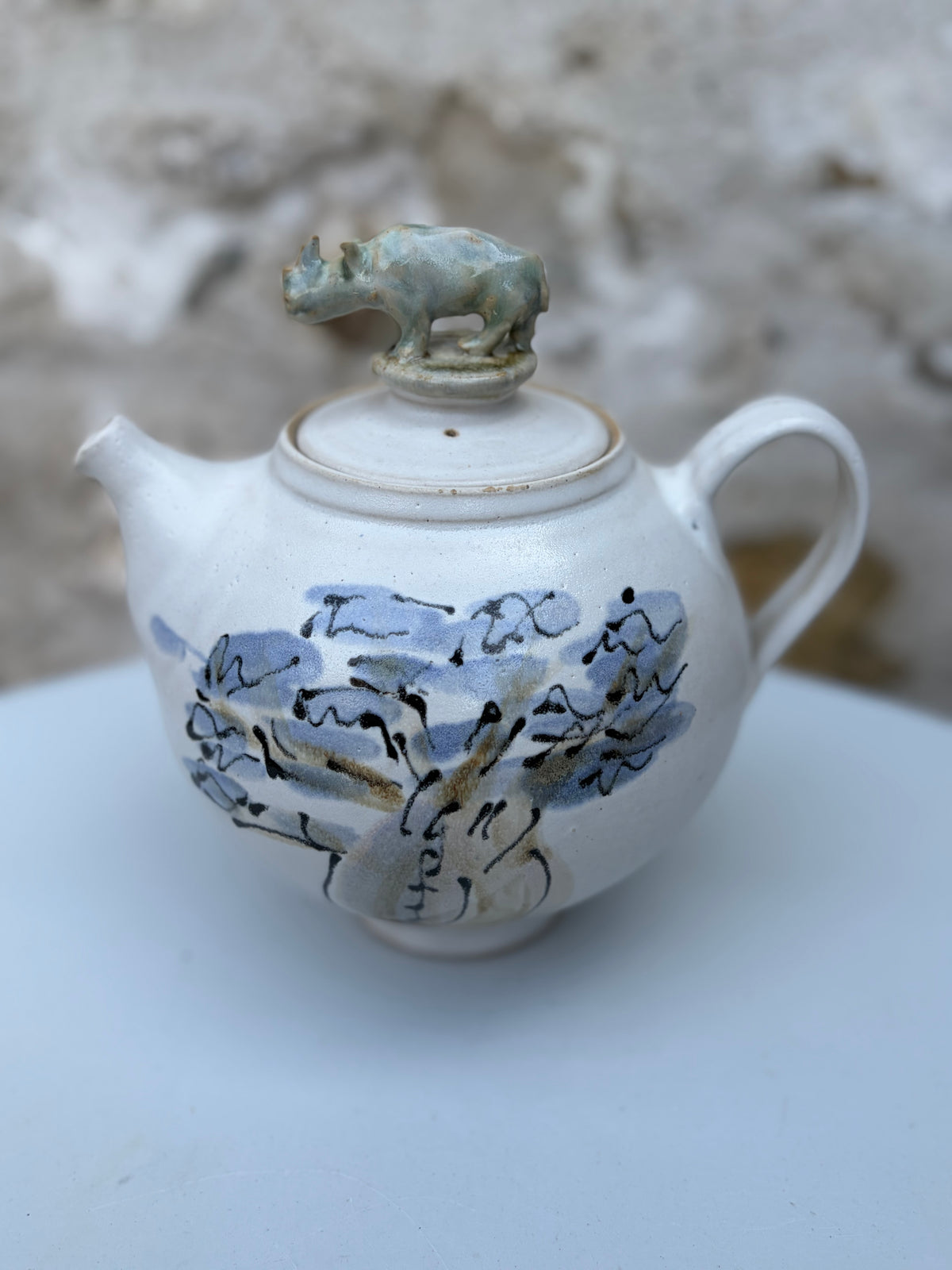 Boabob Tree & Rhino Teapot