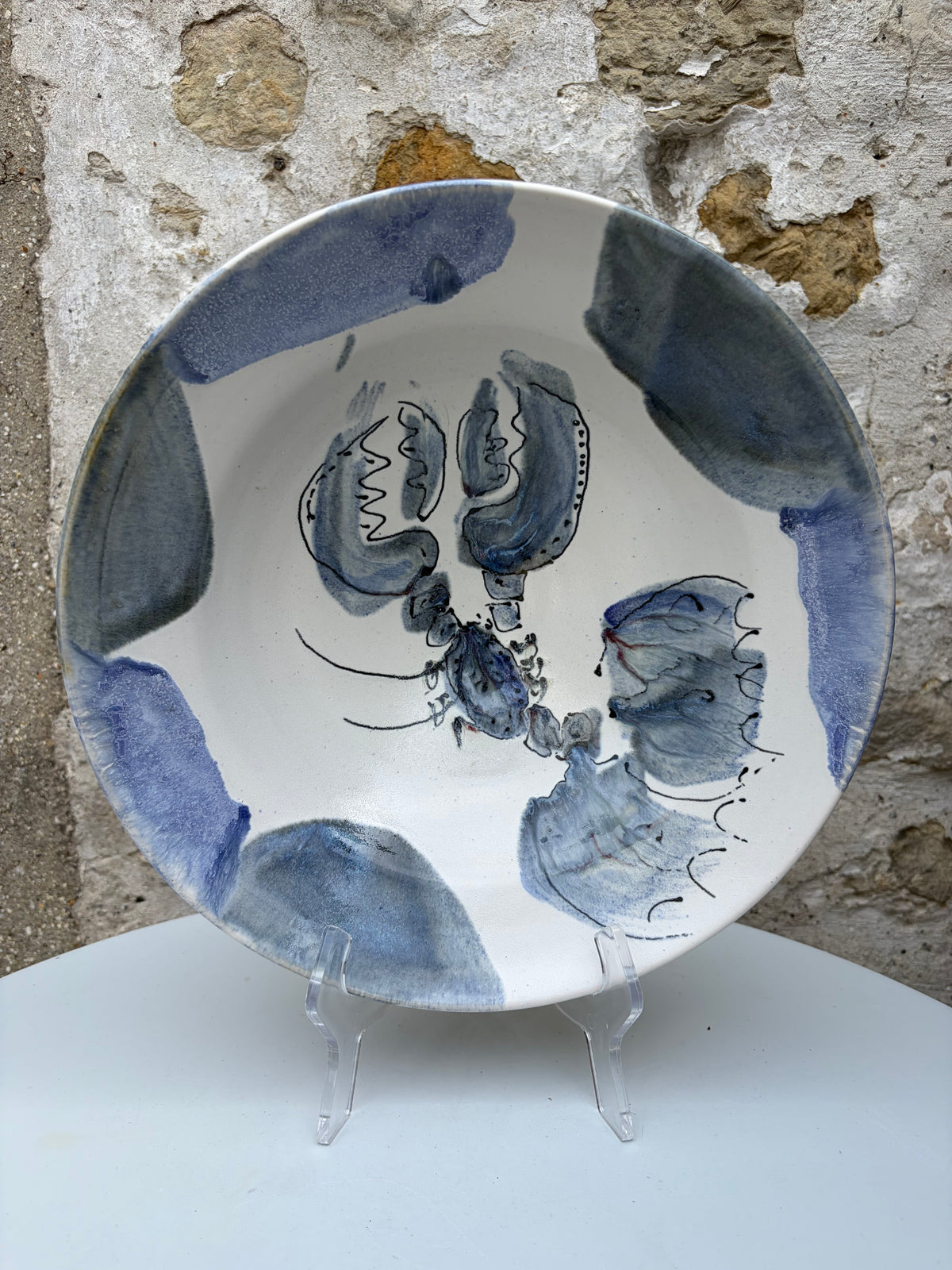 Blue-edged Lobster Bowl