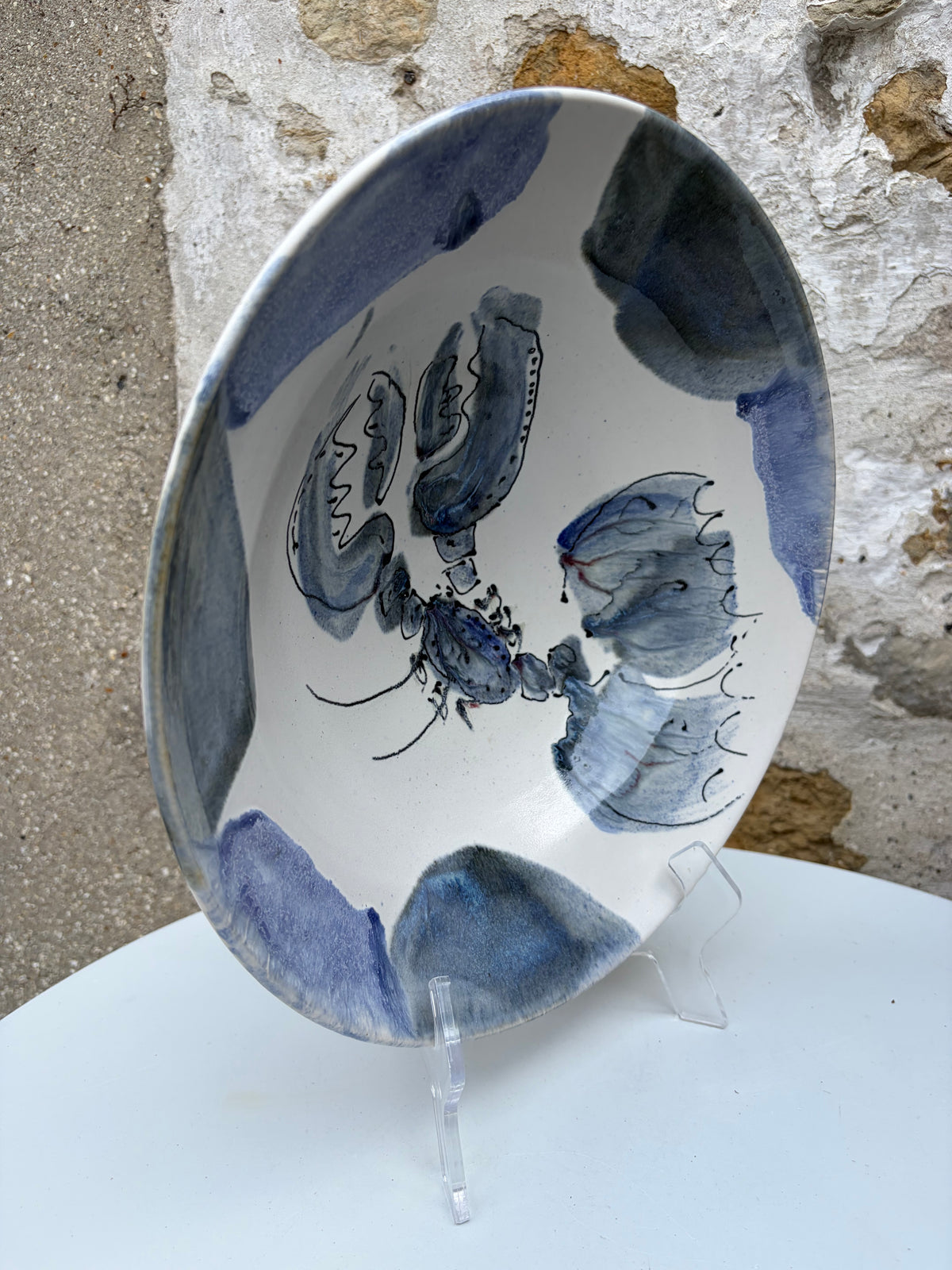 Blue-edged Lobster Bowl
