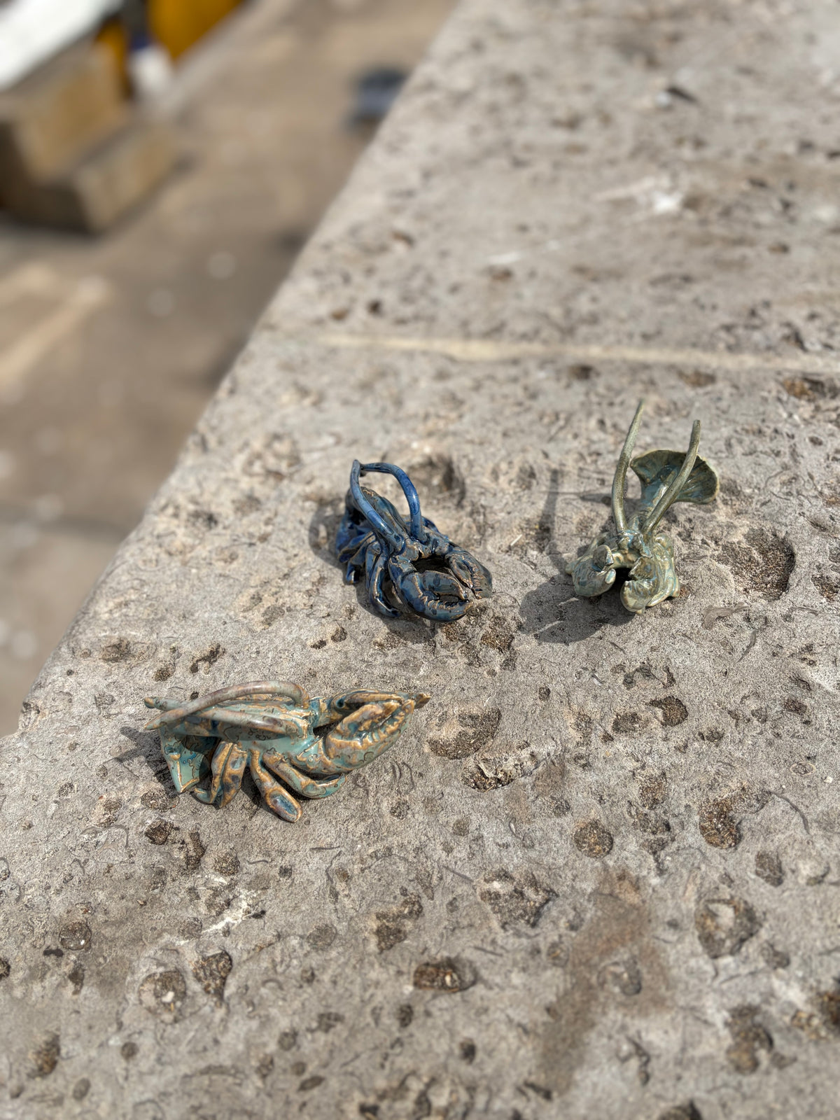 Tiny Lobster with Crystalline Glaze