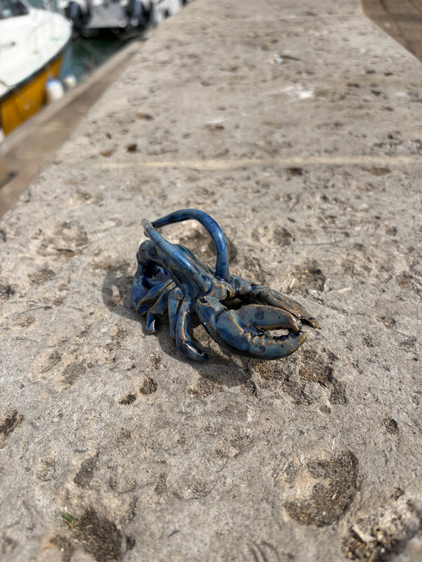 Tiny Lobster with Crystalline Glaze