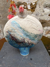 Textured Copper Lustre Vase #1