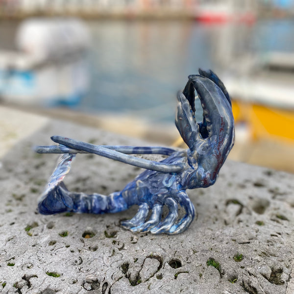 Hand-built Lobster #3 (Blue)