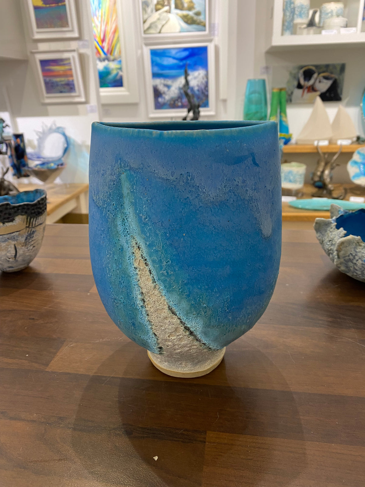 Turquoise Pot -Medium