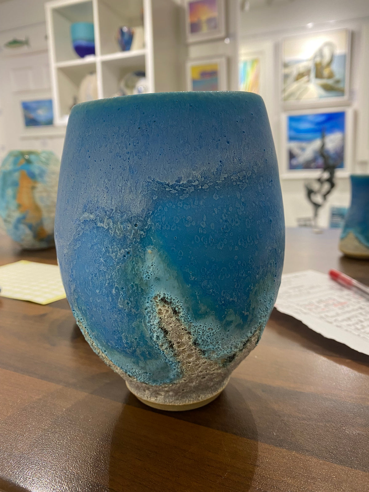 Turquoise Pot -Medium