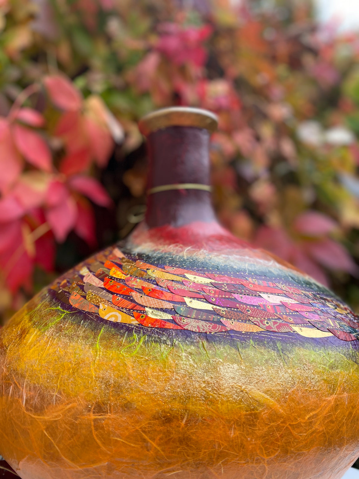 Large Pink/Orange Vase