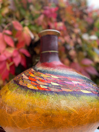 Large Pink/Orange Vase