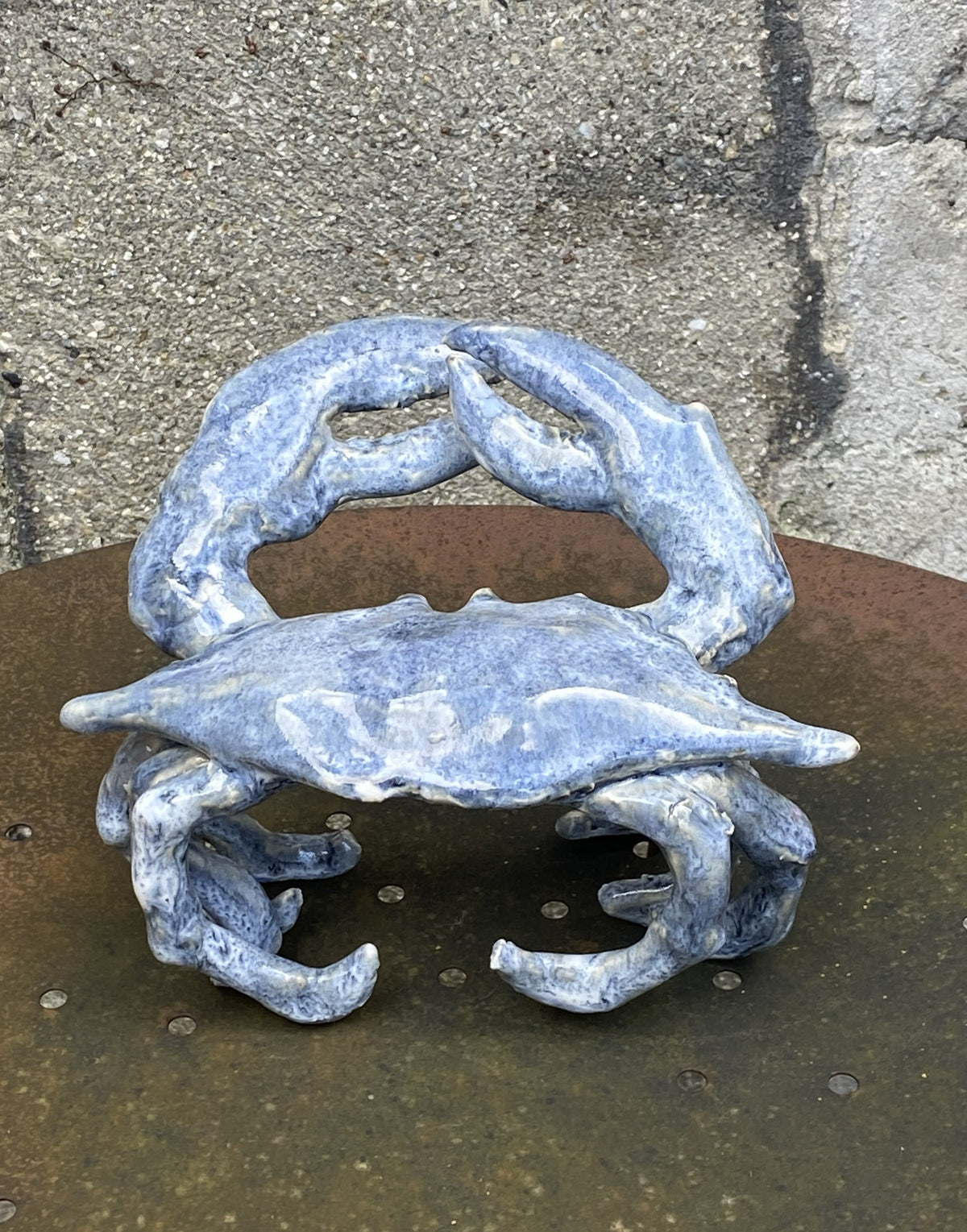 Hand-built Crab (Blue)