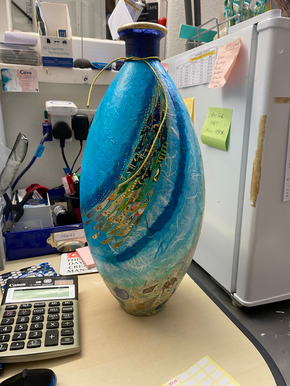Medium Vase - with ammonites