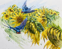Sunflower Swallows