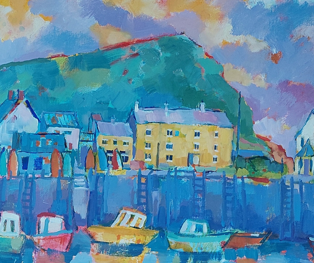 West Bay Cliffs & Harbour (Limited Edition Print)
