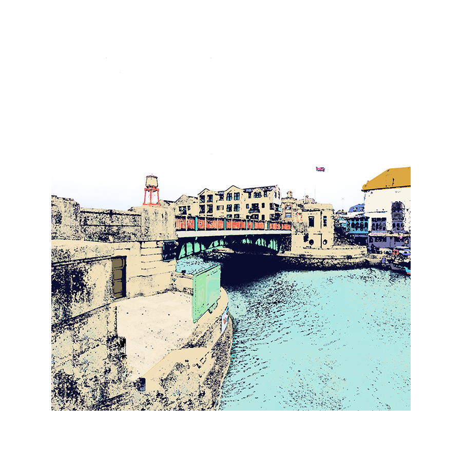 Town Bridge, Weymouth (Print)