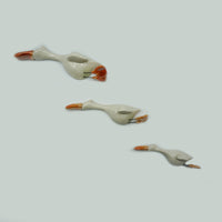 Flying Ducks (White) - Set of 3
