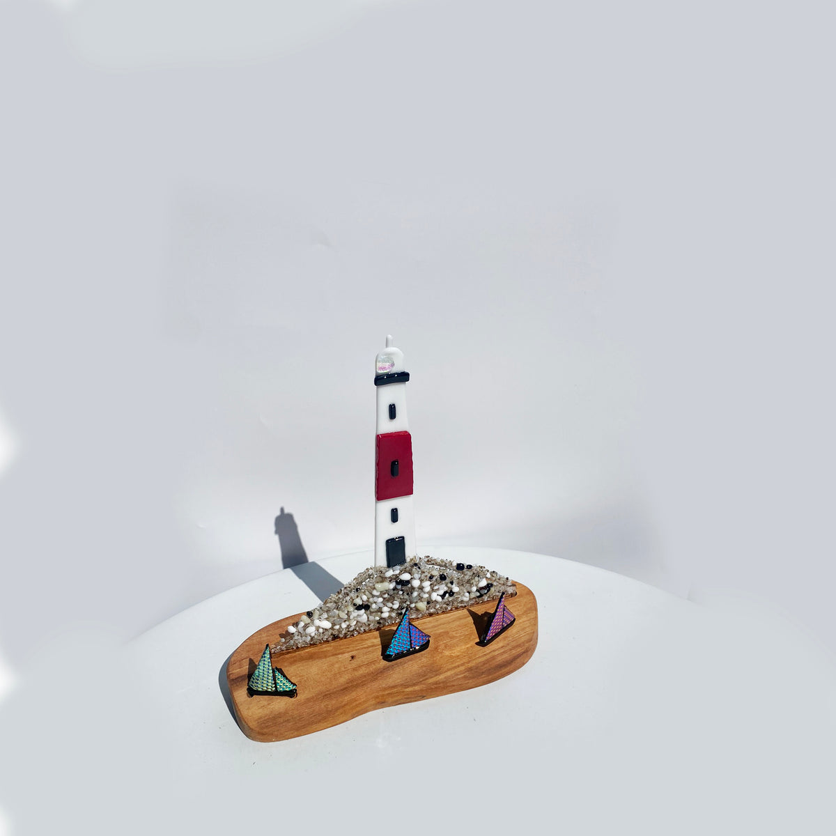 Medium Lighthouse with Boats #2