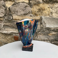 Large Slabbed Vase on Marble