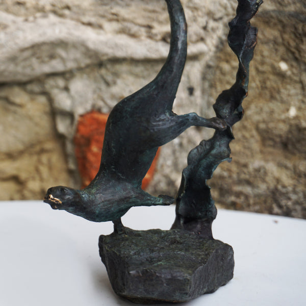Two Diving Otters