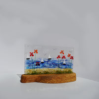 Boats and Flowers Panel