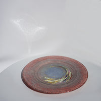 Large Plate - Pink & Gold