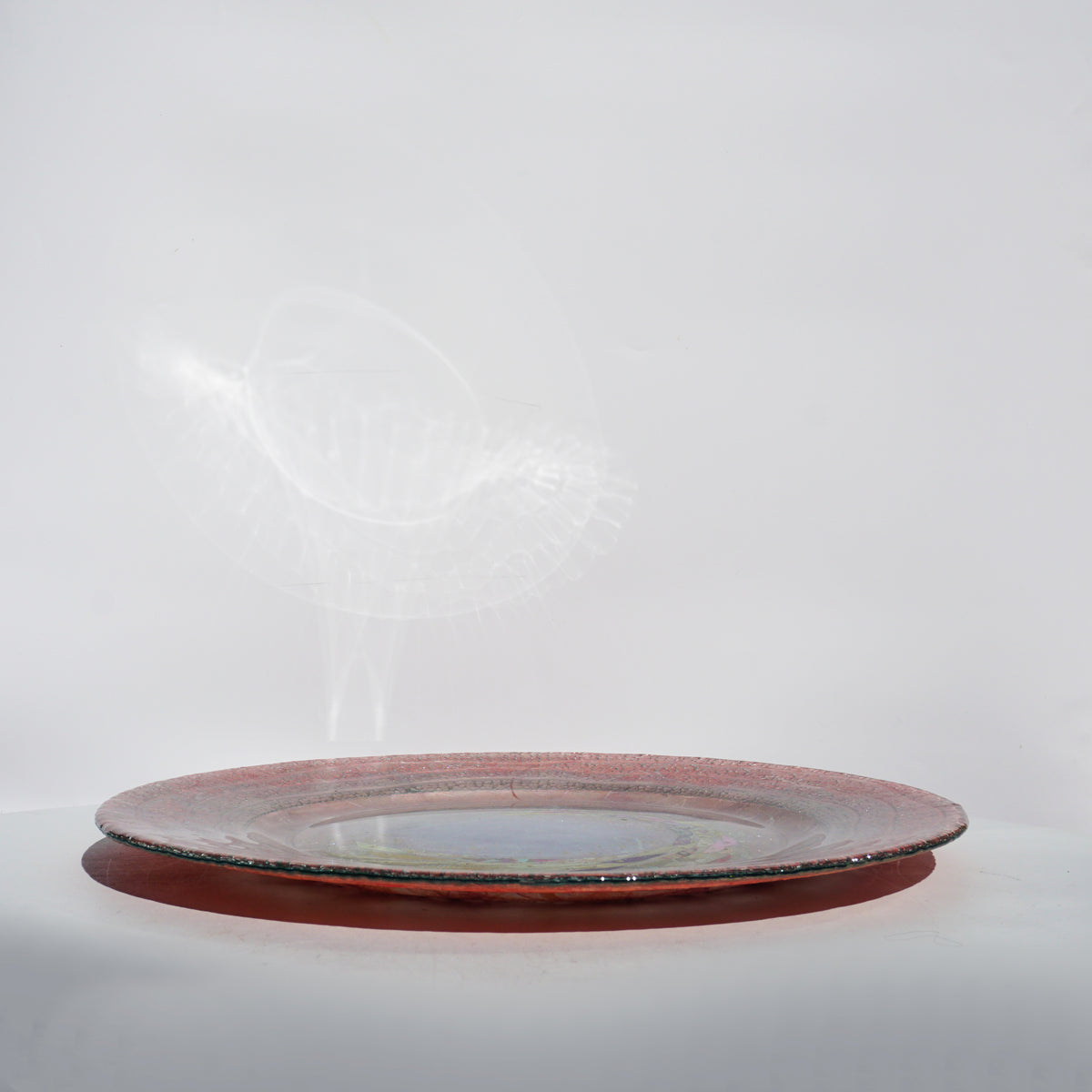 Large Plate - Pink & Gold