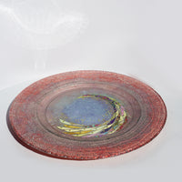 Large Plate - Pink & Gold