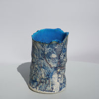 Cylindrical Textured Vase