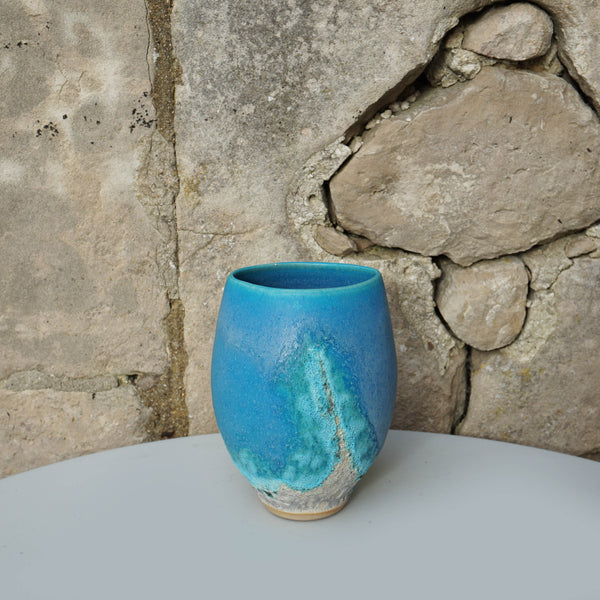 Turquoise Pot - Flattened