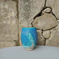 Turquoise Pot - Flattened