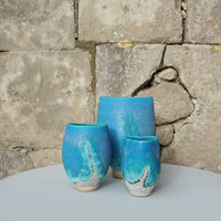 Turquoise Pot - Flattened