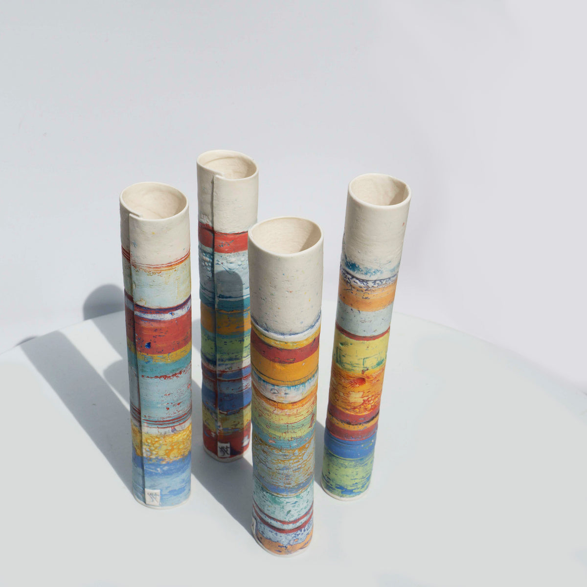 Small Sea stripe Vessel #4
