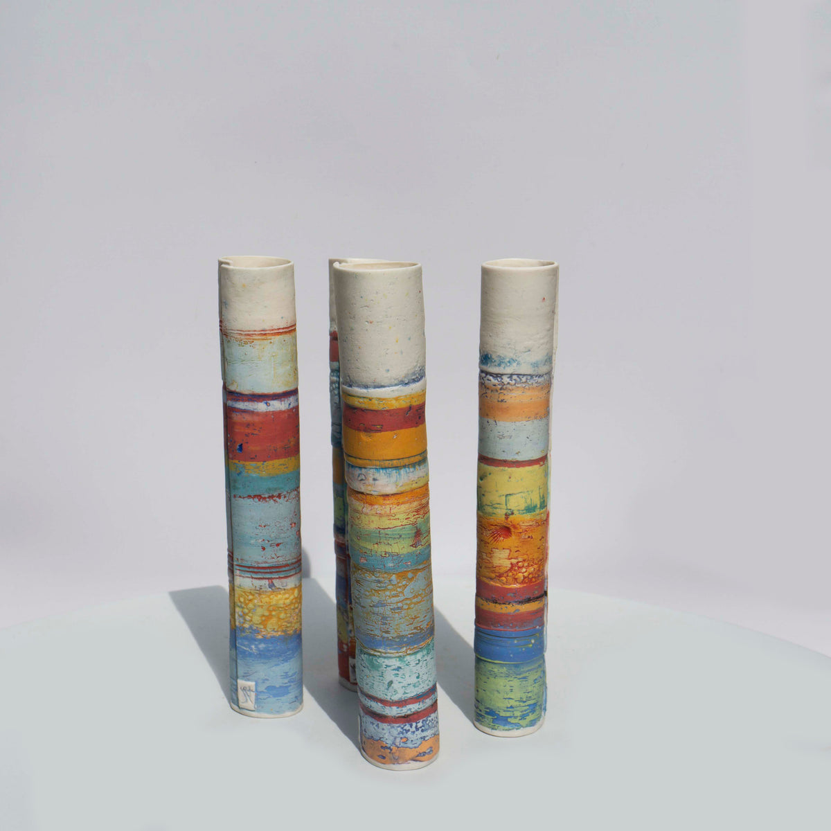 Small Sea stripe Vessel #4