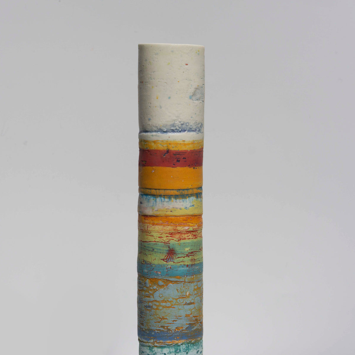 Small Sea stripe Vessel #4