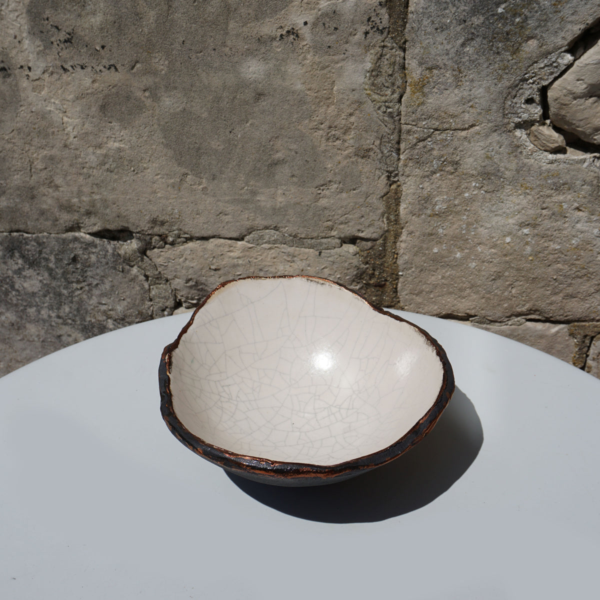 Medium Copper Edged Bowl