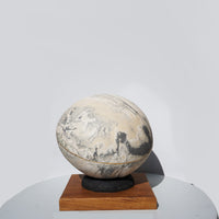 Pale Blue Dot on Iroko Base