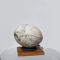 Pale Blue Dot on Iroko Base