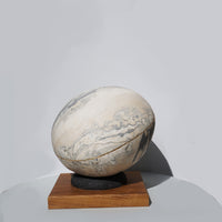 Pale Blue Dot on Iroko Base