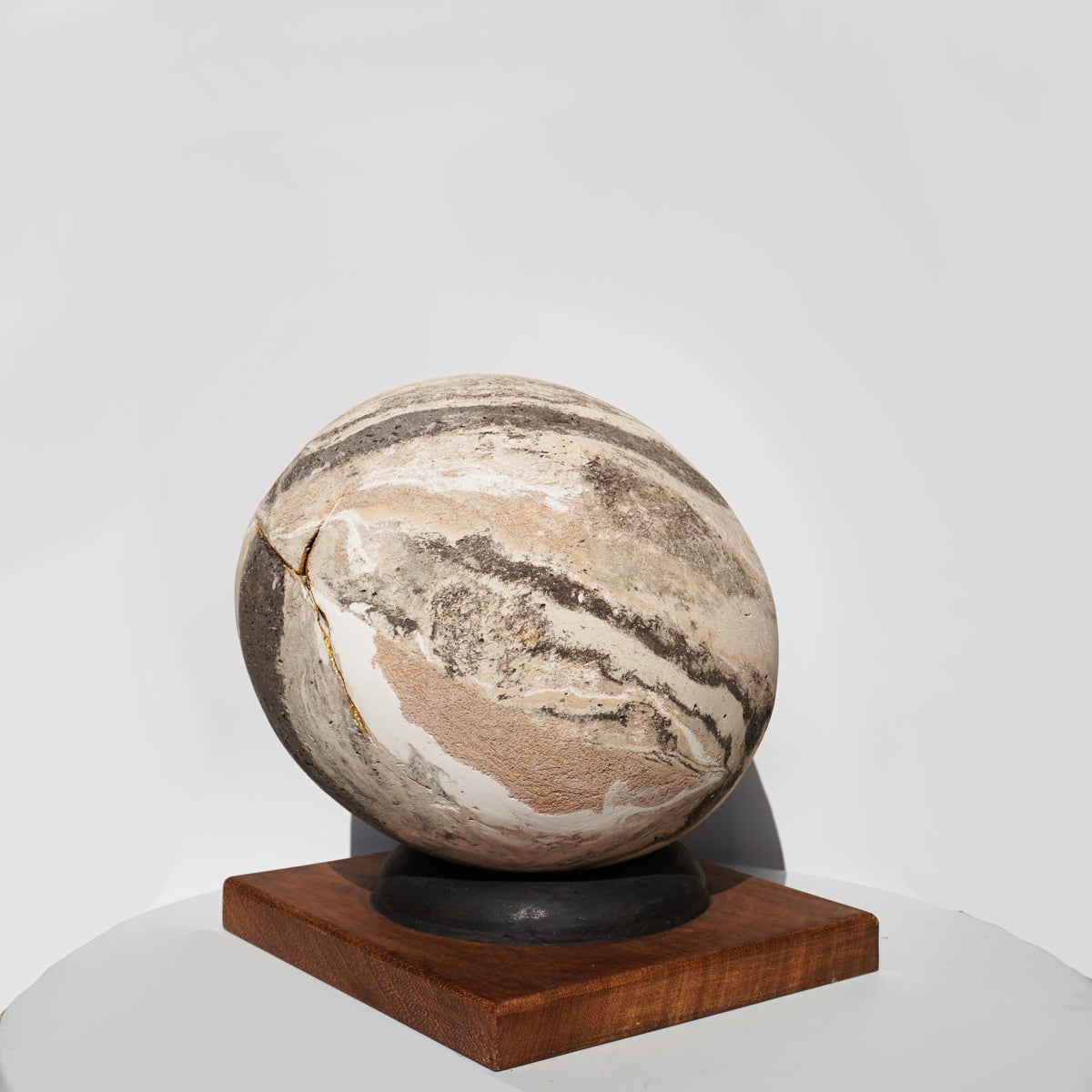 Giant Strata Sphere on Iroko Base